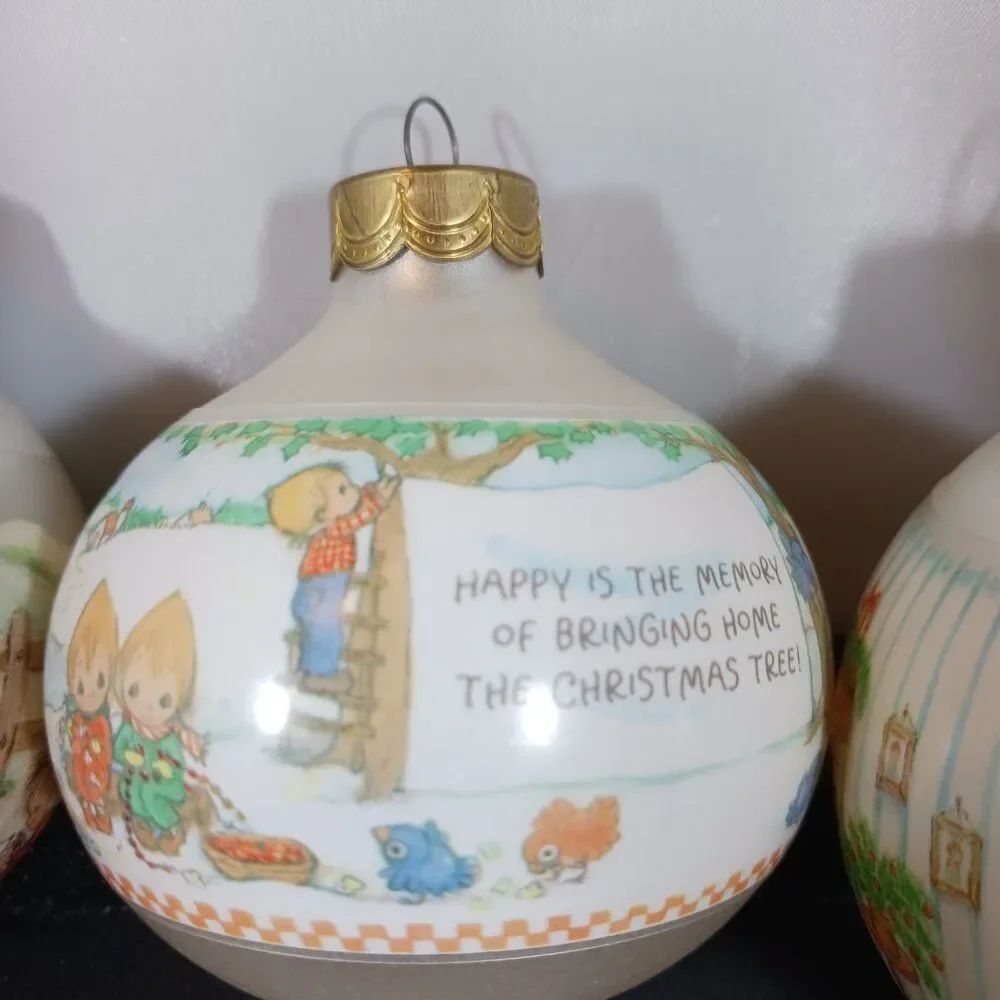 5pcs Vintage Hallmark Ornament Decor